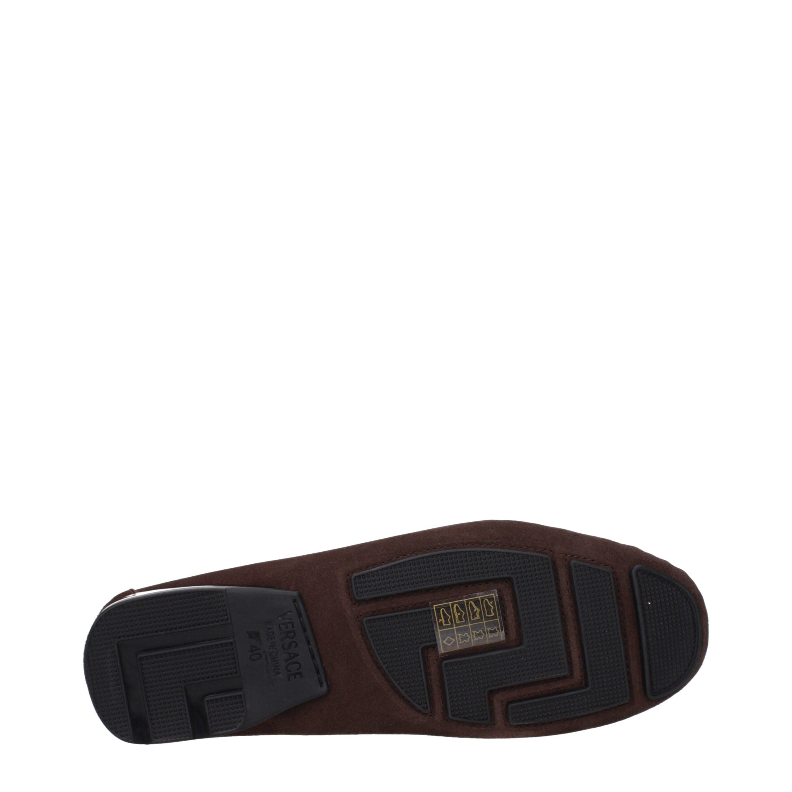 Versace Brown Leather Loafer